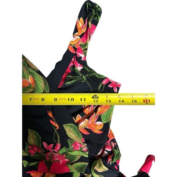 Market & Spruce  Fit And Flare Beautiful Floral Side Tie-Excellent Condition Med - Picture 7 of 9